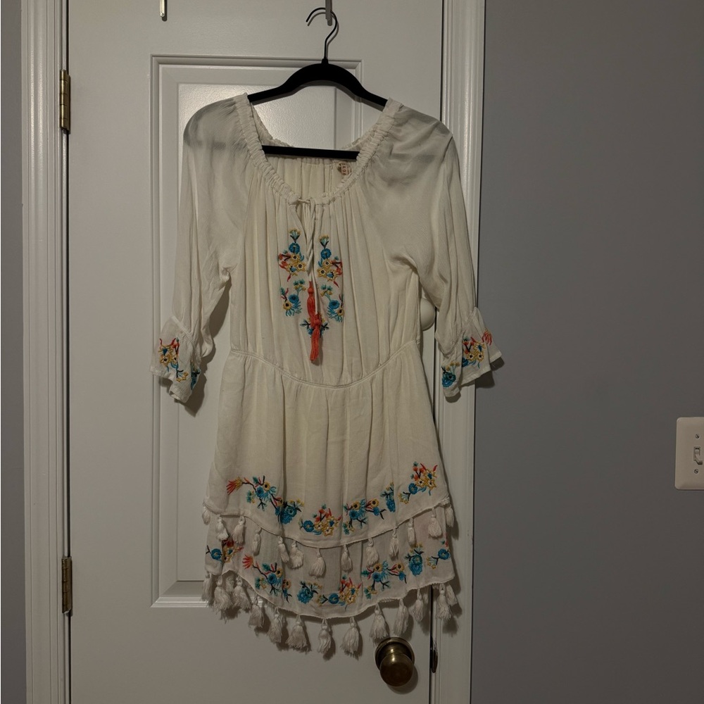 Raga Ashlyn Embroidered Floral Tassel Dress - Picture 2 of 6